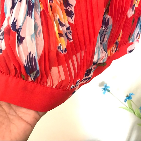 Free people sheer flower print blouse. Medium - Picture 3 of 8